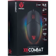 мышь проводная USB Fantech X8 Combat (Чёрный)