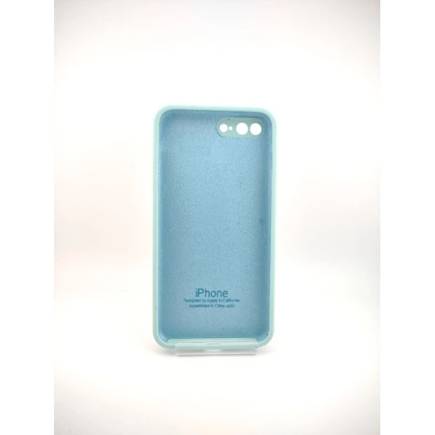 Силіконовий чохол Original Square RoundCam для Apple iPhone 7 Plus  /  8 Plus (21) Бірюзовий.