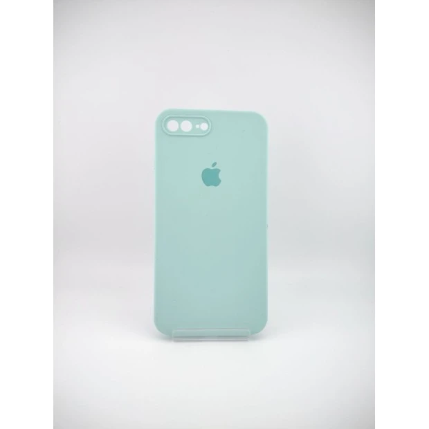 Силіконовий чохол Original Square RoundCam для Apple iPhone 7 Plus  /  8 Plus (21) Бірюзовий.
