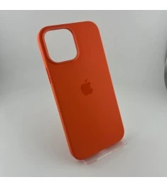 Силіконовий чохол з MagSafe для Apple iPhone 13 Pro Max (Nectarine)