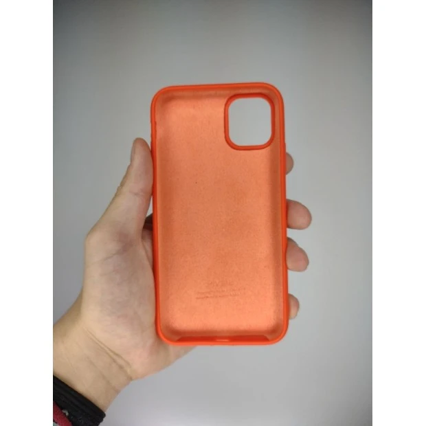 Силикон Original Round Case Apple iPhone 11 (18) Orange