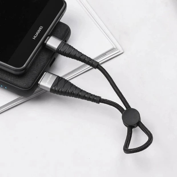 USB-кабель Borofone Munificent BX32 (0.25м) (Type-C) (Чорний)
