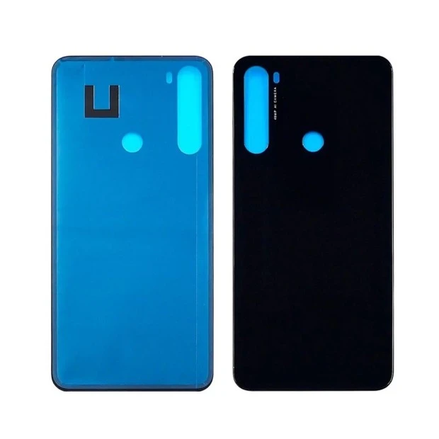 Заднее стекло корпуса для Xiaomi Redmi Note 8 чёрное