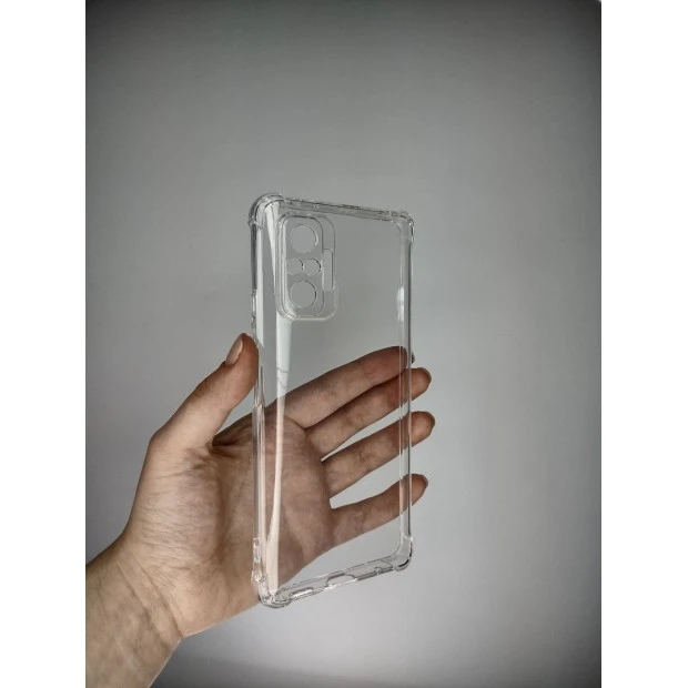 Силикон 6D Xiaomi Redmi Note 10 Pro / Note 10 Pro Max (ShutCam) (Прозрачный)