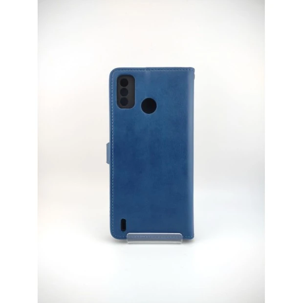 Чехол-книжка Leather Book Gallant Tecno Spark 6 Go (Синий)