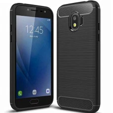 Силикон Polished Carbon Samsung Galaxy J2 (2018) J250 (Чёрный)