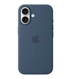 Силіконовий чохол з MagSafe для Apple iPhone 16 (джинсовий)