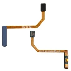 Шлейф для Samsung A155 Galaxy A15 с кнопками вкл.\выкл. и синим сканером отпечатка пальцев