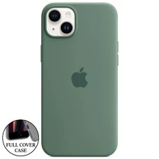 Силикон Original Round Case Apple iPhone 14 Plus (55) Blackish Green