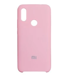 Силіконовий оригінальний чохол з логотипом для Xiaomi Redmi 7 (Рожевий)