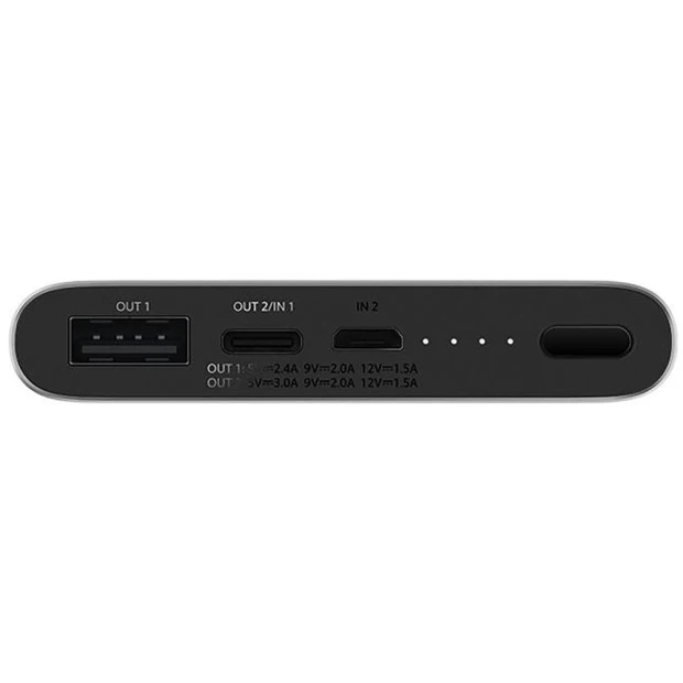 Внешний аккумулятор Xiaomi Power Bank 3 10000mAh USB-C (Black) (PLM12ZM / VXN4253CN)