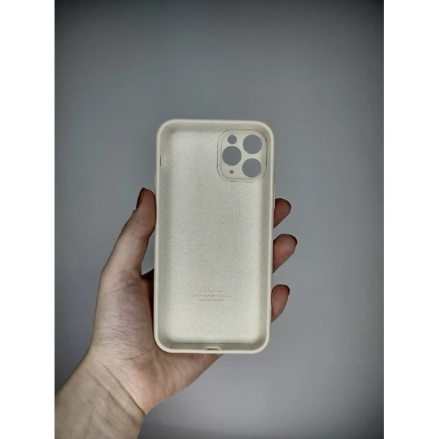 Силикон Original RoundCam Case Apple iPhone 11 Pro (17) Antique White