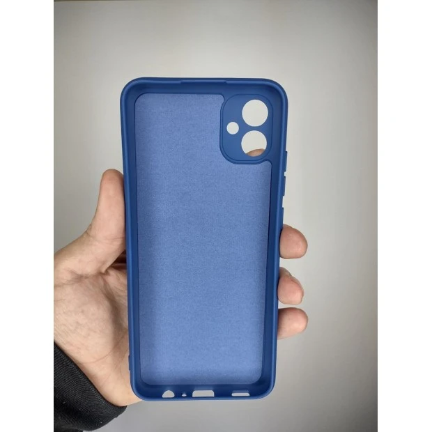 Силіконовий оригінальний 360 чохол для Samsung Galaxy A04E (2022) (ShutCam) (Кобальт)