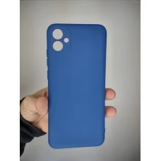Силіконовий оригінальний 360 чохол для Samsung Galaxy A04E (2022) (ShutCam) (Кобальт)
