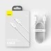 USB-кабель Baseus PD 20W (Type-C to Lightning) (White) CATLYS-A USB-кабель Baseus PD 20W (Type-C to Lightning) (White) CATLYS-A