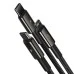 USB-кабель Baseus Tungsten Gold 3.5A (1.5 м) (MicroUSB+Lightning+Type-C) (Чорний) CAMLTWJ-01 USB-кабель Baseus Tungsten Gold 3.5A (1.5 м) (MicroUSB+Lightning+Type-C) (Чорний) CAMLTWJ-01