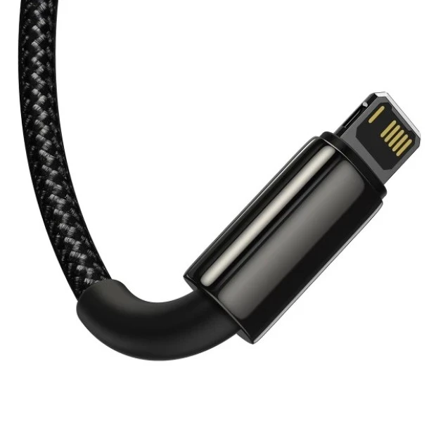 USB-кабель Baseus Tungsten Gold 3.5A (1.5 м) (MicroUSB+Lightning+Type-C) (Чорний) CAMLTWJ-01
