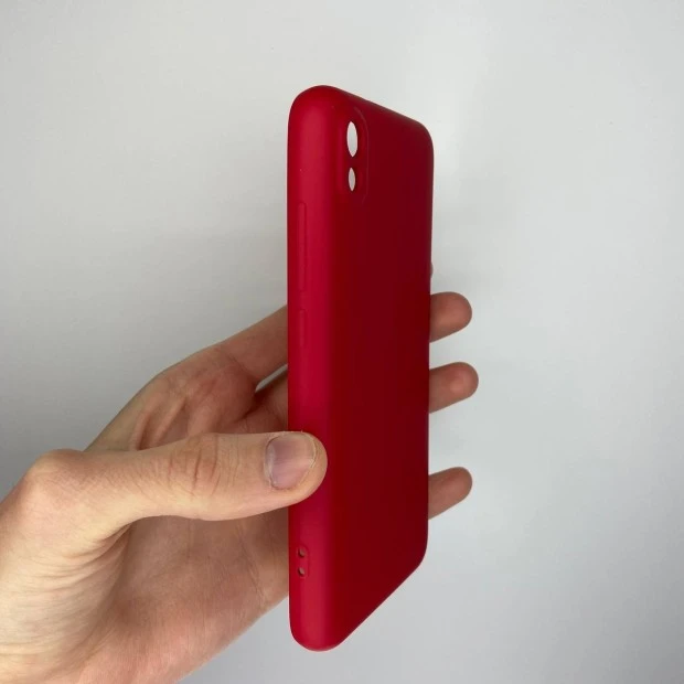 Силіконовий Original 360 Чохол для Xiaomi Redmi 7A (ShutCam) (Темно-червоний)