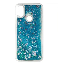 Силикон Liqud Fashion Xiaomi Mi A2 / Mi6x (Blue)