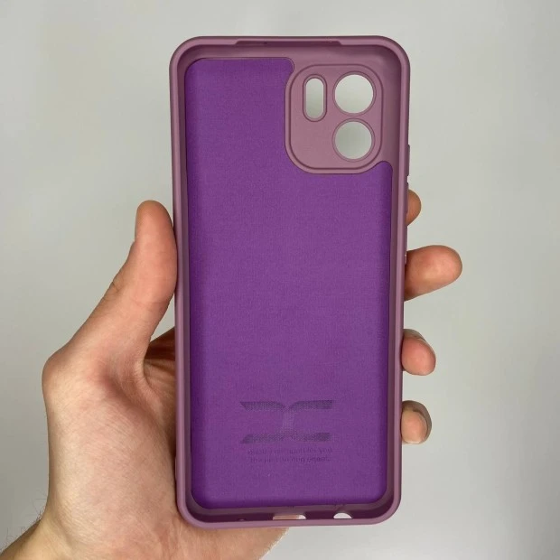 Силіконовий оригінальний чохол 360 Logo для Xiaomi Redmi A2  /  A1 (ShutCam) (Лавандовий)
