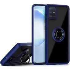 Накладка Totu Ring Armor Case Samsung Galaxy A51 (2020) (Синий)