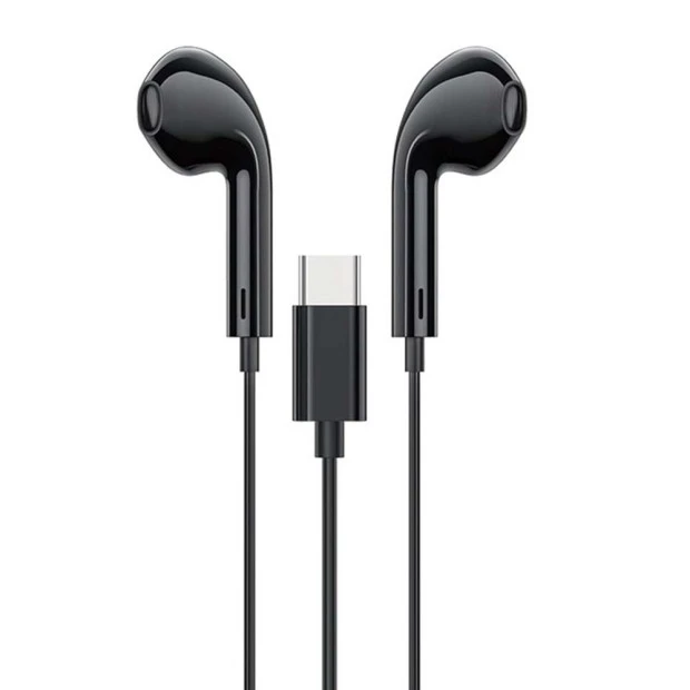 Wired earphones-headset earbuds Borofone BM60 Type-C DAC (Black)