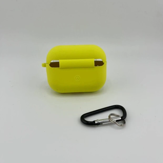 Чохол для навушників Full Silicone Case з мікрофіброю для Apple AirPods Pro 2 (47) Lemonade
