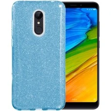 Силикон Glitter Xiaomi Redmi 5 (синий)