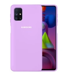 Силикон Original 360 Case Logo Samsung Galaxy M51 (2020) (Фиалковый)