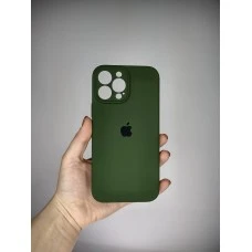 Оригінальний силіконовий чохол RoundCam для Apple iPhone 13 Pro Max (лісово-зелений)