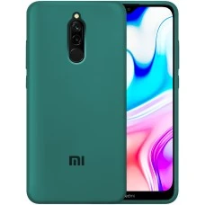 Силикон Original Case Xiaomi Redmi 8 (Тёмно-зелёный)