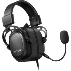 Проводные накладные наушники-гарнитура Hator Hypergang 2 (Black) (HTA-910)