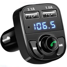 FM - модулятор A2 Player (Bluetooth, MicroSD, USB, Aux) Black