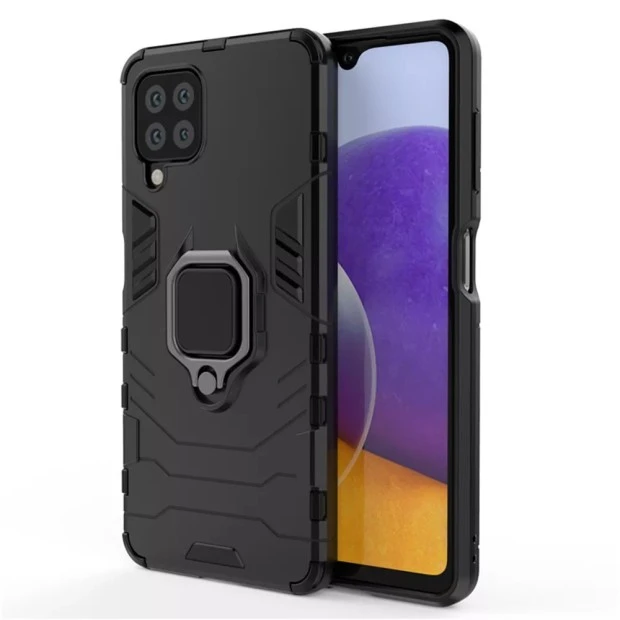 Бронь-чехол Ring Armor Case Samsung Galaxy A22 (2021) (Чёрный)
