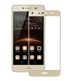 Защитное стекло 3D Huawei Y5 (2017) Gold