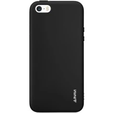 Силикон iNavi Color Apple iPhone 5 / 5s / SE (черный)