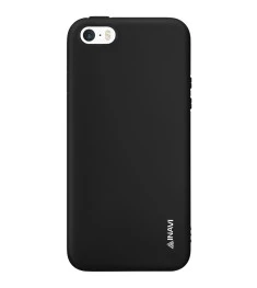 Силикон iNavi Color Apple iPhone 5 / 5s / SE (черный)