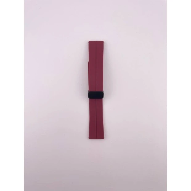 Ремінець для смарт-годинника універсальний Magnetic Clip 22мм (Бордовий)