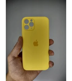 Силіконовий чохол Original RoundCam для Apple iPhone 11 Pro (жовтий кремовий)