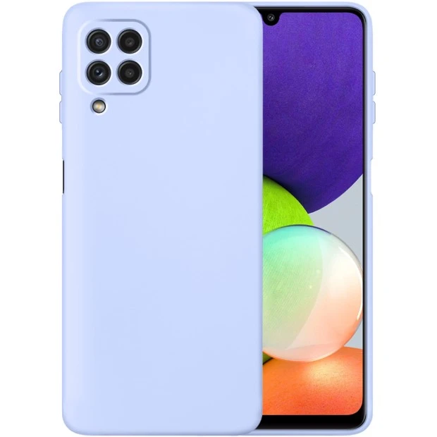 Силикон Original 360 Case Samsung Galaxy A22 (ShutCam) (Фиалковый)