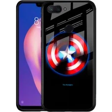 Накладка Luminous Glass Case Xiaomi Mi8 Lite (Captain America)