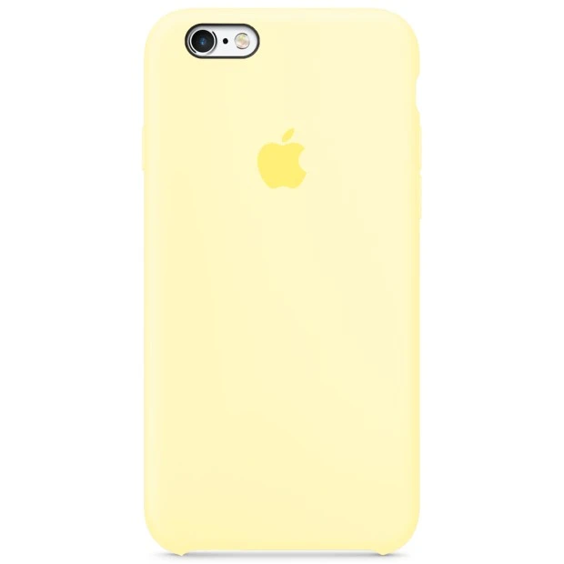 Силіконовий оригінальний чохол Apple для iPhone 6 / 6s (51) Mellow Yellow