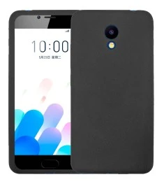 Силикон Textile Meizu M5c (Чёрный)