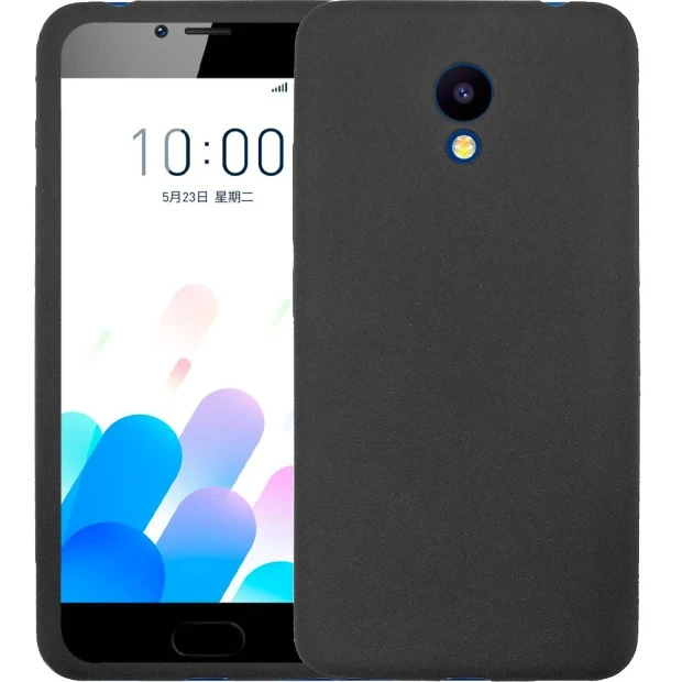 Силиконовый чехол Textile Meizu M5c (Чёрный)