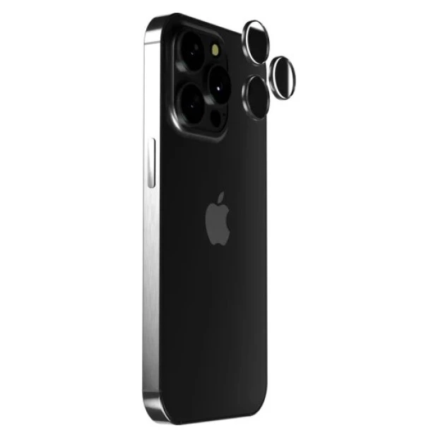 Захисне скло на камеру iLera FocusPro Lens Apple iPhone 15 Pro  /  15 Pro Max (White Titanium)