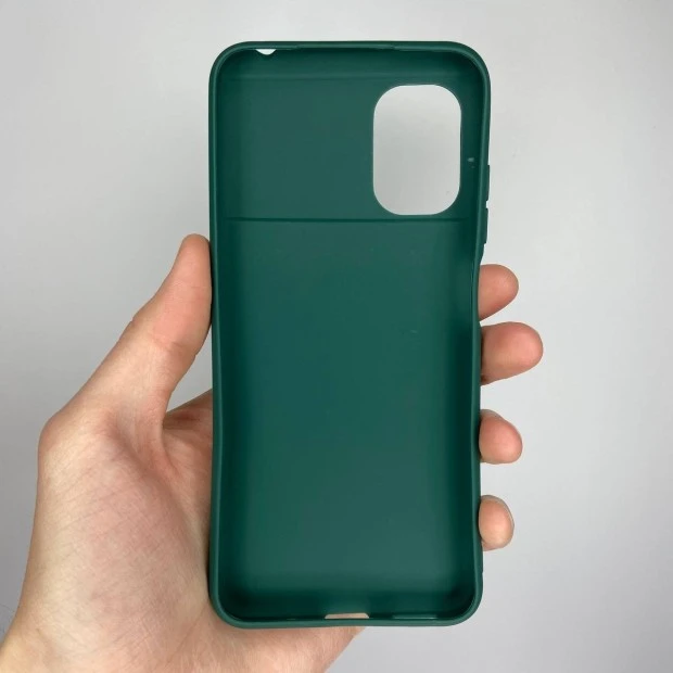 Силикон iNavi Color Xiaomi Poco M5 (Тёмно-зелёный)