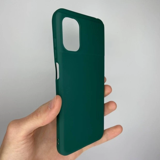 Силикон iNavi Color Xiaomi Poco M5 (Тёмно-зелёный)