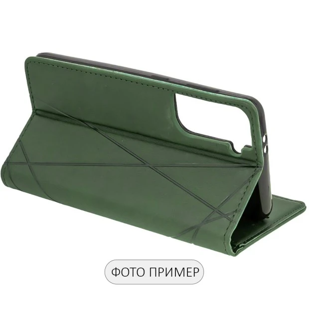 Чехол-книжка Leather Book Samsung Galaxy S21 Ultra (Чёрный)