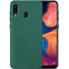 Силикон Original 360 Case Samsung Galaxy A20 / A30 (Тёмно-зелёный)