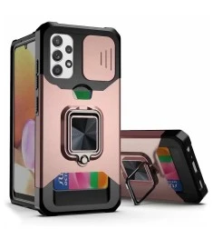 Бронь-чехол Protective Armor Case Samsung Galaxy A52 (Розовое-золото)